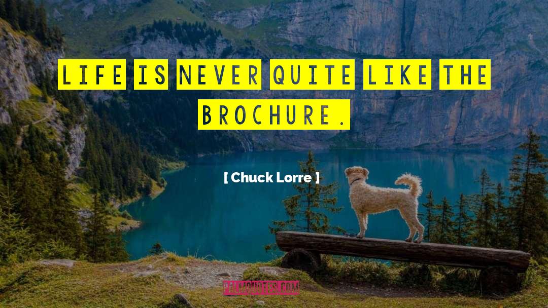 Brochures quotes by Chuck Lorre