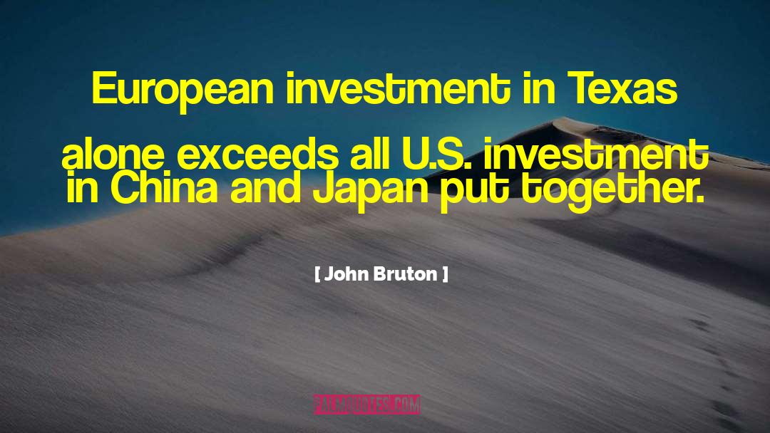 Brockmeyer Texas quotes by John Bruton