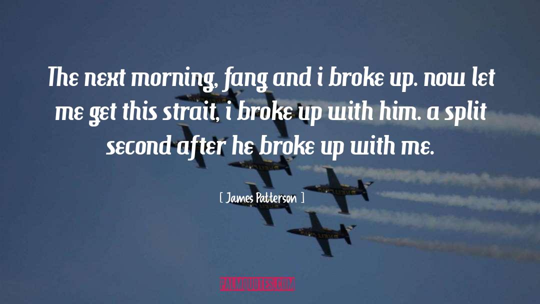 Broke Up quotes by James Patterson
