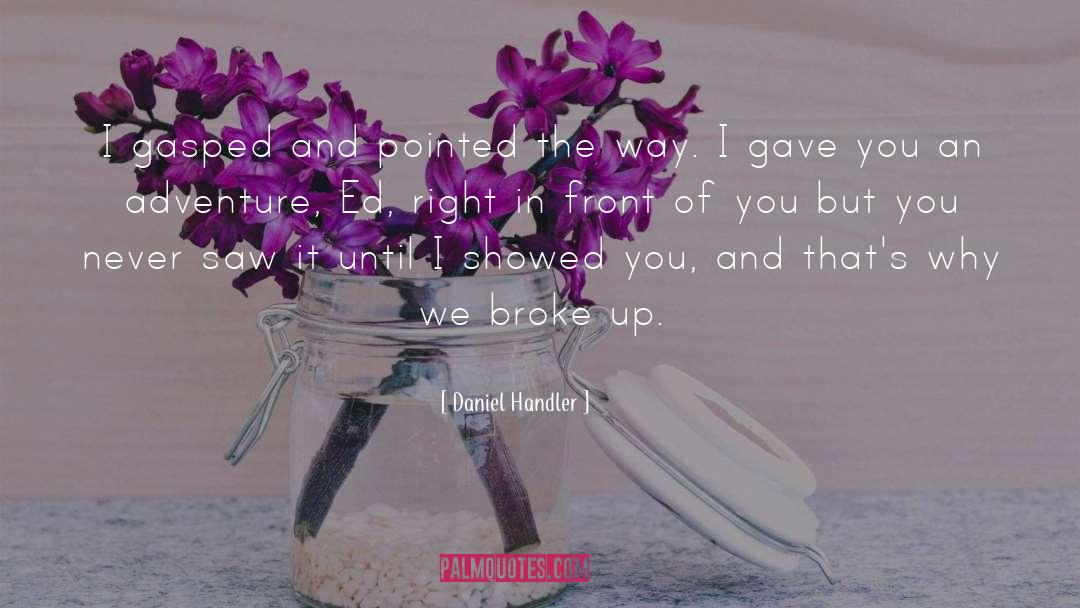 Broke Up quotes by Daniel Handler