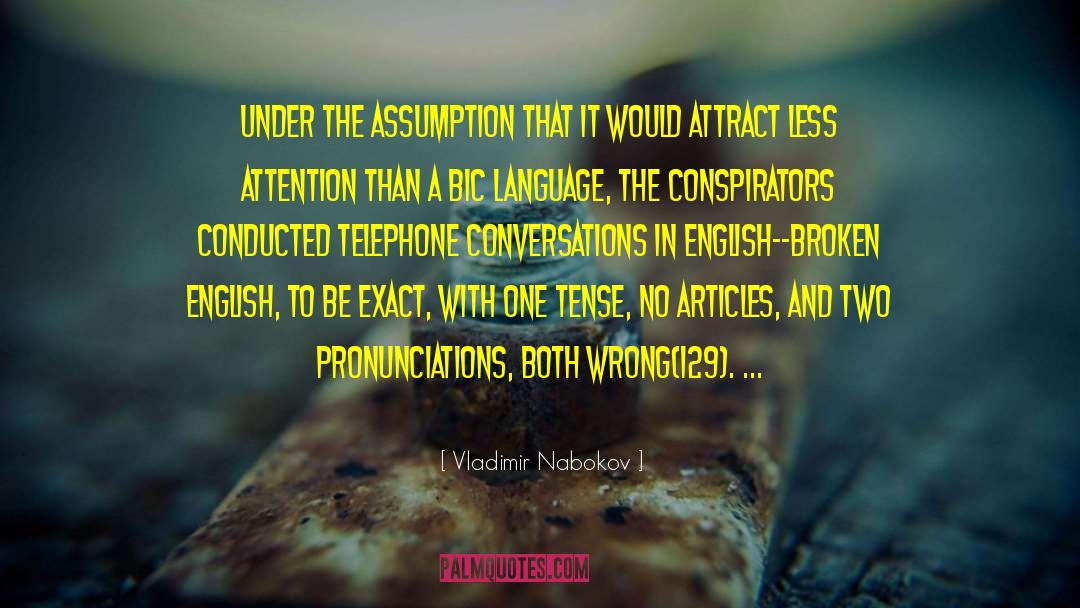 Broken English quotes by Vladimir Nabokov