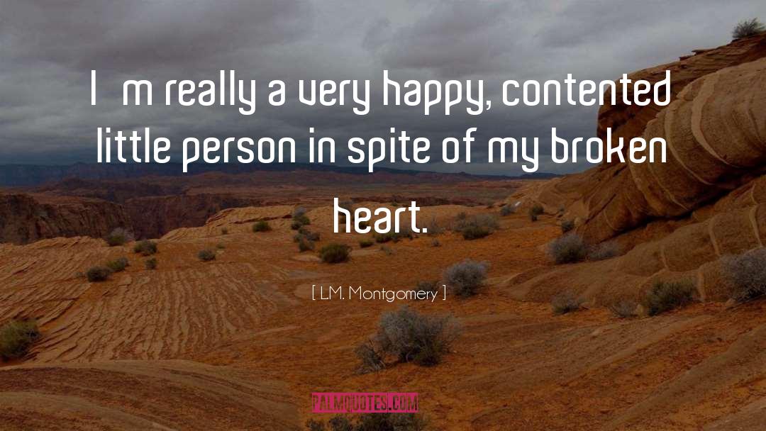 Broken Heart Broken quotes by L.M. Montgomery