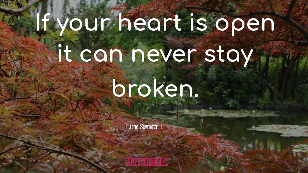 Broken Heart Broken quotes by Jane Seymour