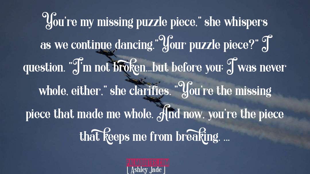 Broken Heart From Love quotes by Ashley Jade