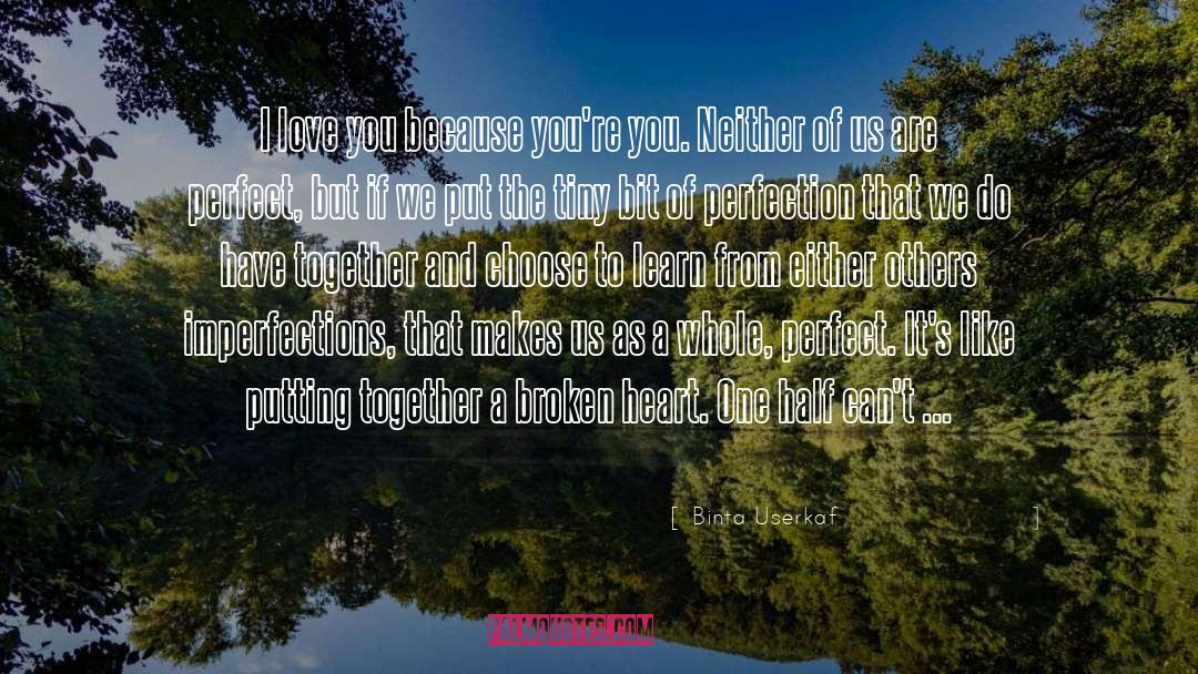 Broken Heart From Love quotes by Binta Userkaf