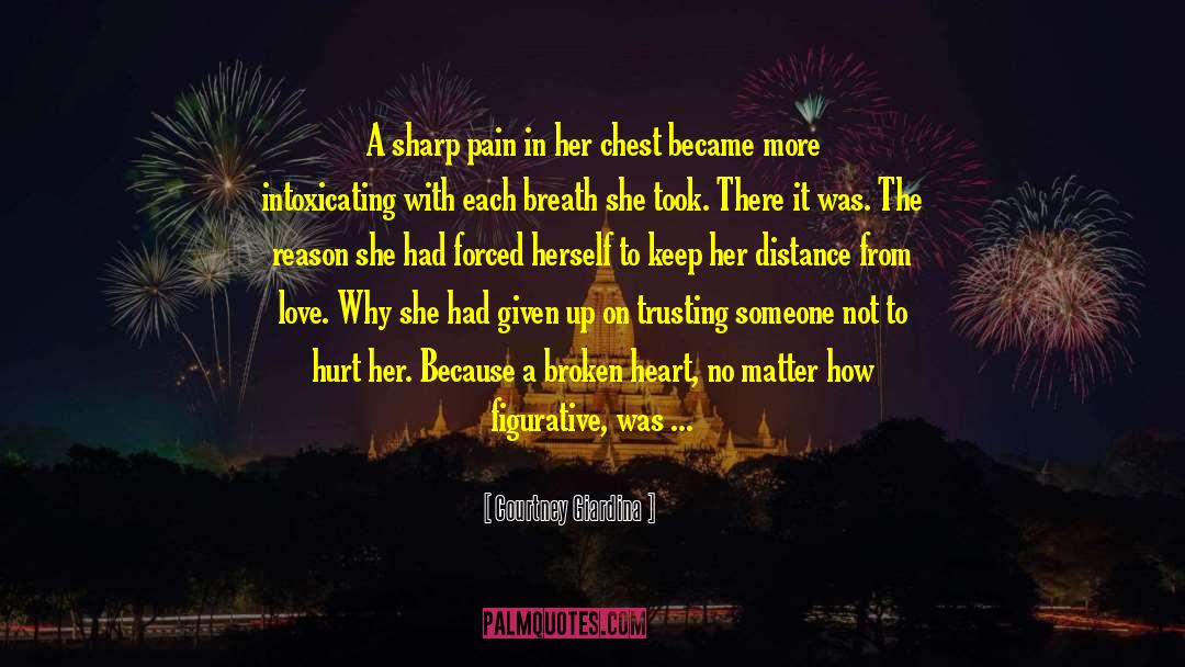 Broken Heart From Love quotes by Courtney Giardina