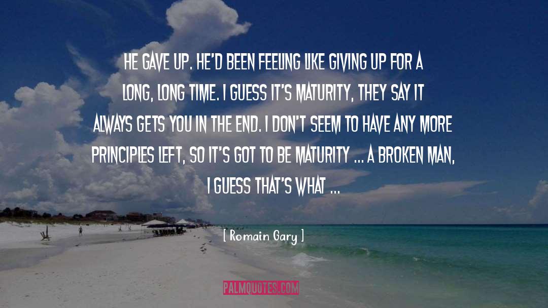 Broken Man quotes by Romain Gary