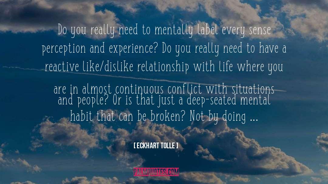 Broken People quotes by Eckhart Tolle