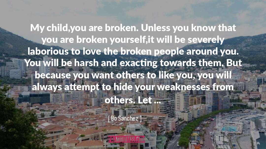Broken People quotes by Bo Sanchez
