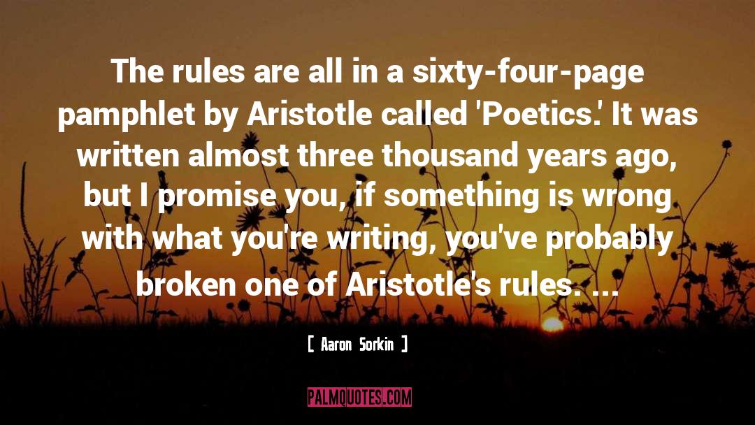 Broken Promise quotes by Aaron Sorkin