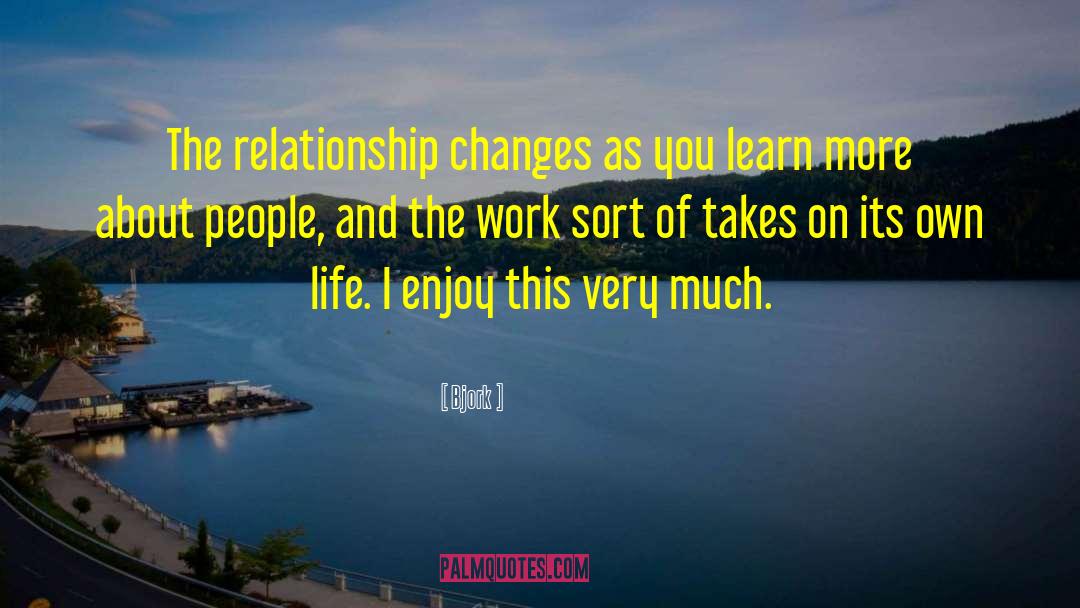 Broken Relationship quotes by Bjork