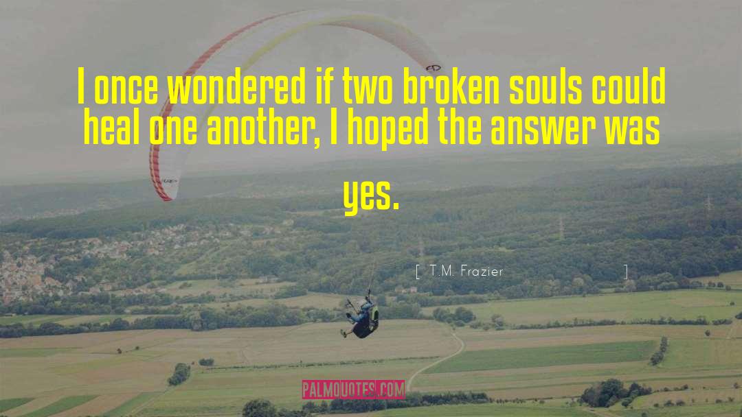Broken Souls quotes by T.M. Frazier