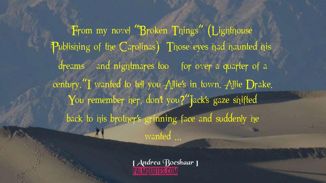 Broken Things quotes by Andrea Boeshaar
