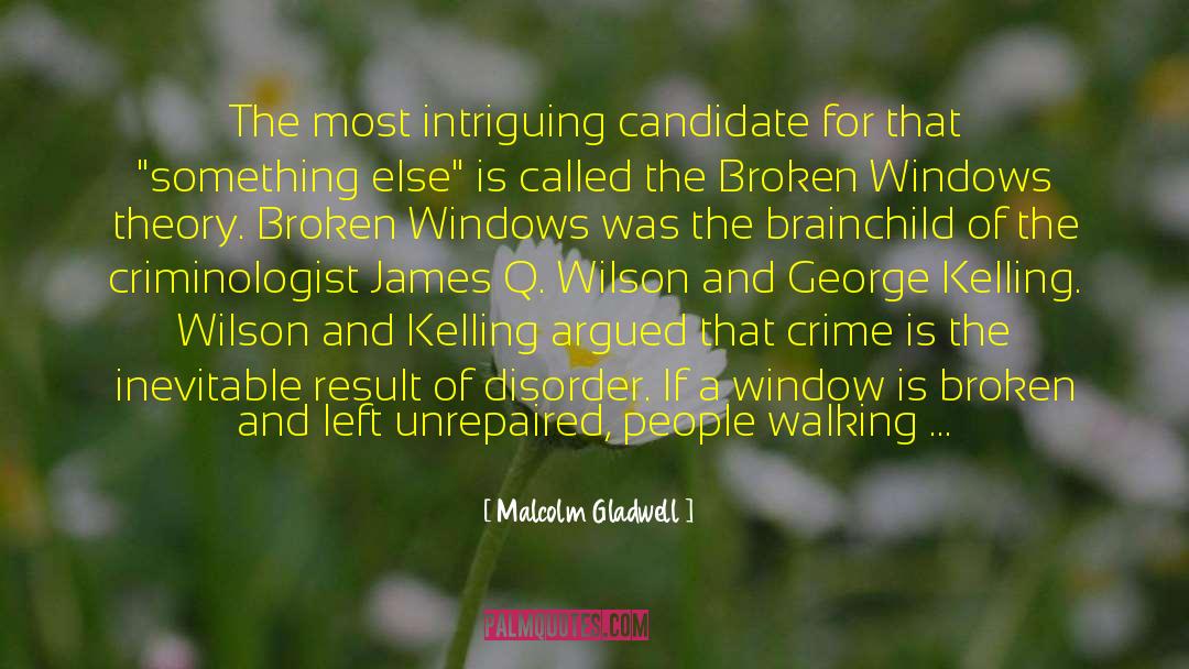 Broken Windows quotes by Malcolm Gladwell