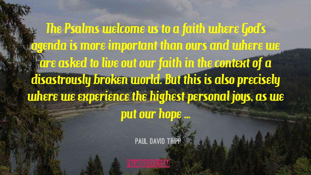 Broken World quotes by Paul David Tripp