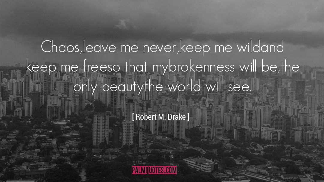 Brokenness quotes by Robert M. Drake