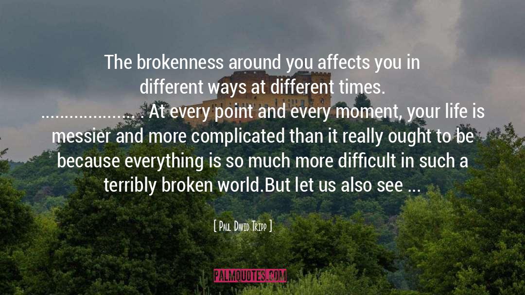 Brokenness quotes by Paul David Tripp