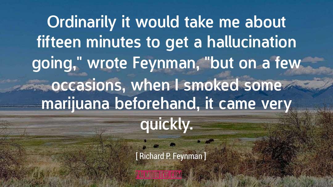 Bromdens Hallucinations quotes by Richard P. Feynman