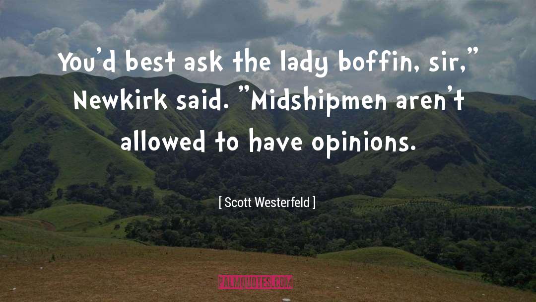 Bronze Lady quotes by Scott Westerfeld