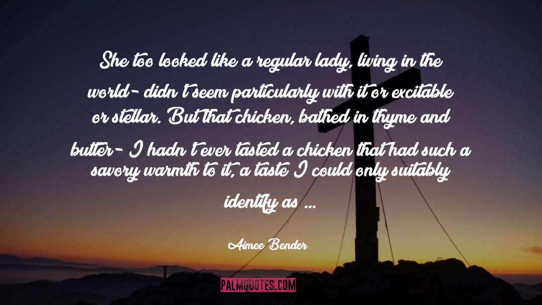 Bronze Lady quotes by Aimee Bender