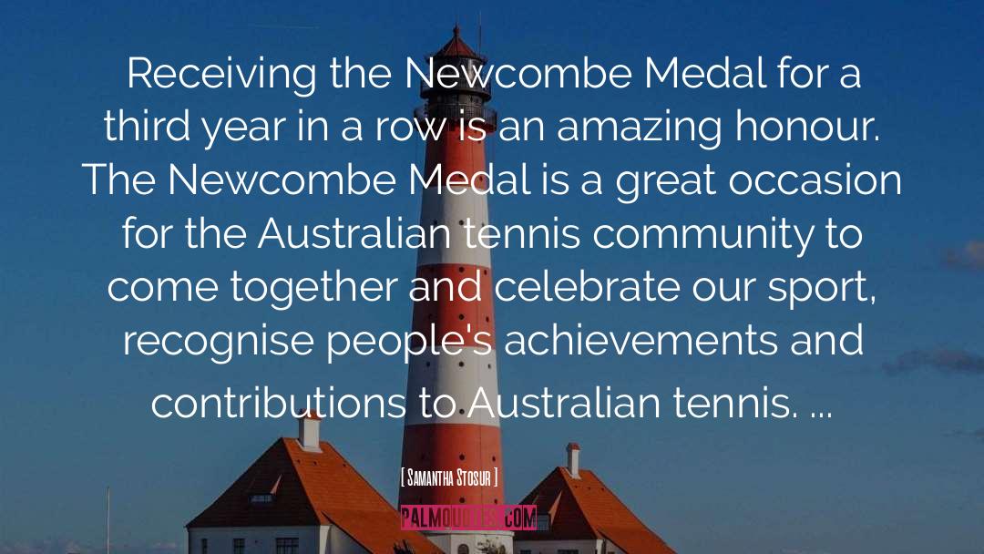 Bronze Medal quotes by Samantha Stosur