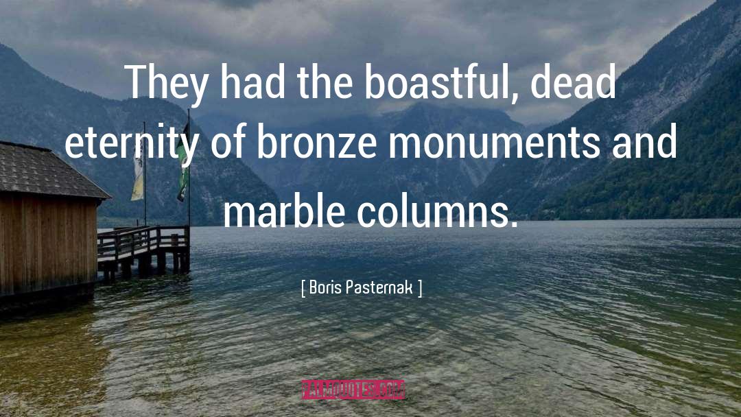 Bronze quotes by Boris Pasternak