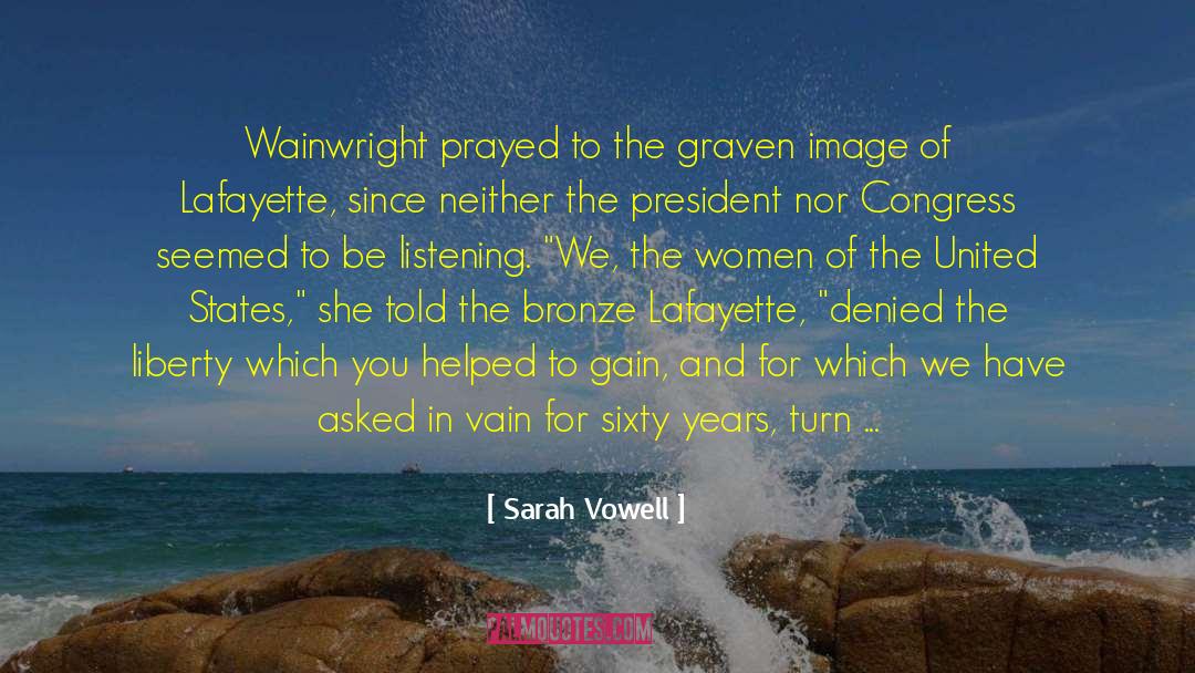 Bronze quotes by Sarah Vowell