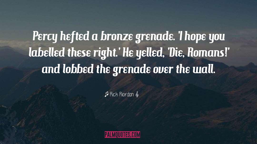 Bronze quotes by Rick Riordan