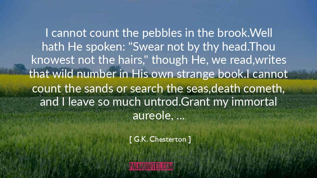 Brooding quotes by G.K. Chesterton