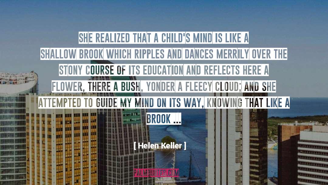 Brook quotes by Helen Keller