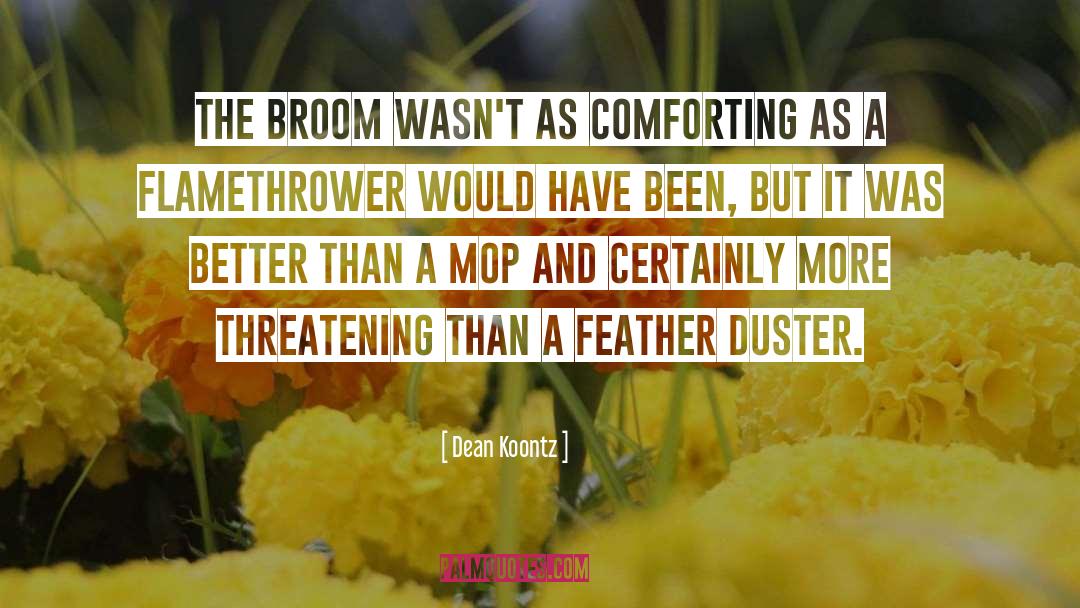 Broom quotes by Dean Koontz