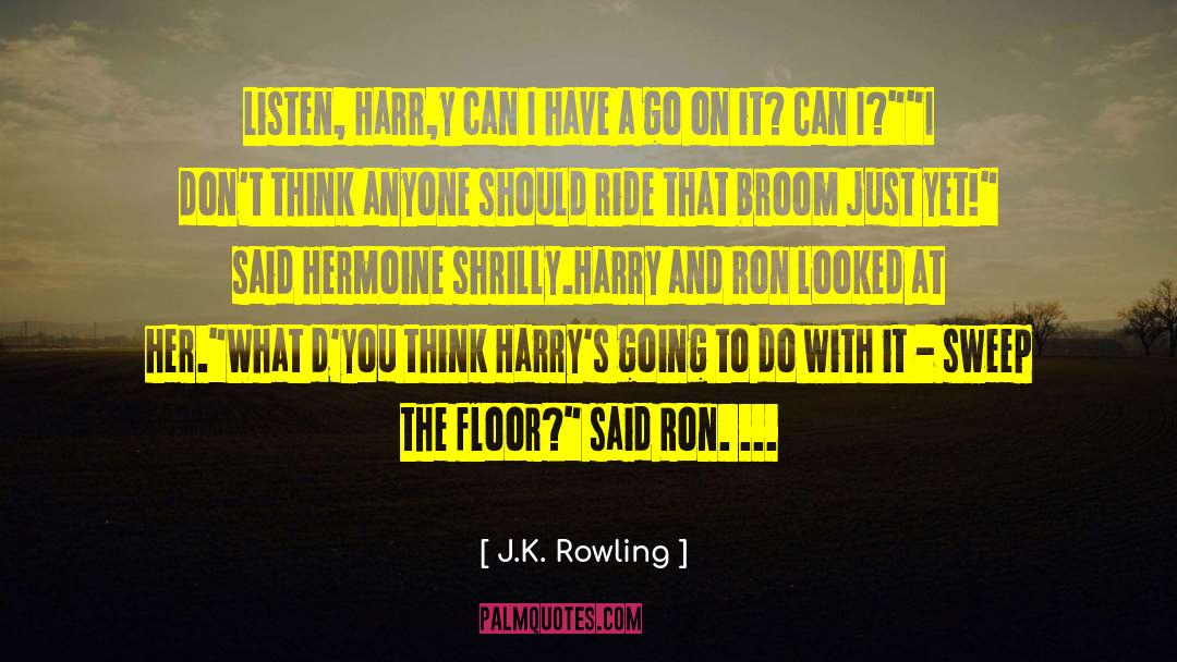 Broomstick quotes by J.K. Rowling