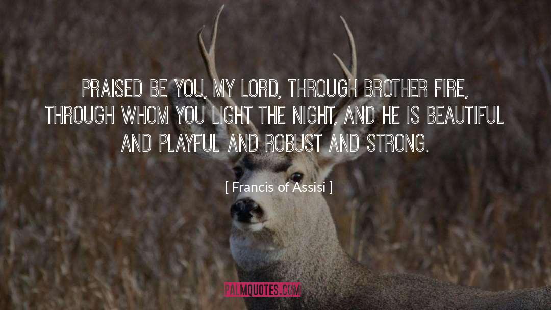 Brother Fire quotes by Francis Of Assisi