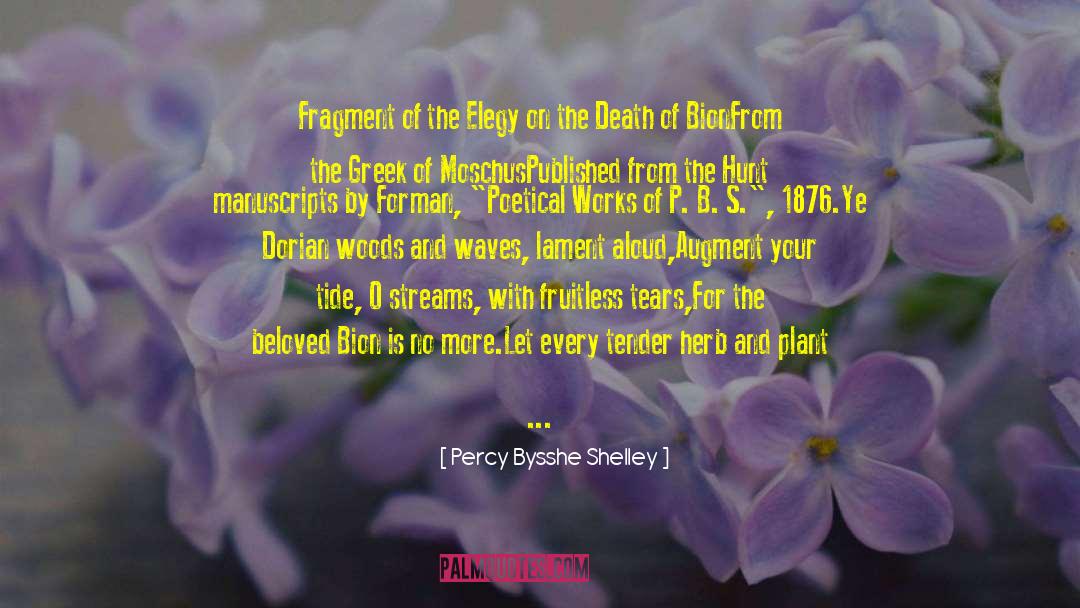 Brother S Tears quotes by Percy Bysshe Shelley
