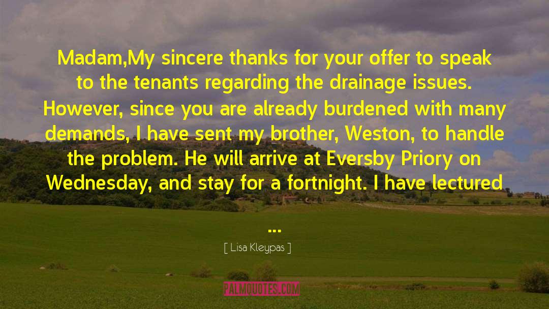 Brother S Tears quotes by Lisa Kleypas