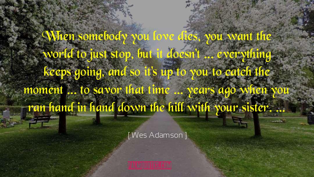 Brother Sister Relationships quotes by Wes Adamson