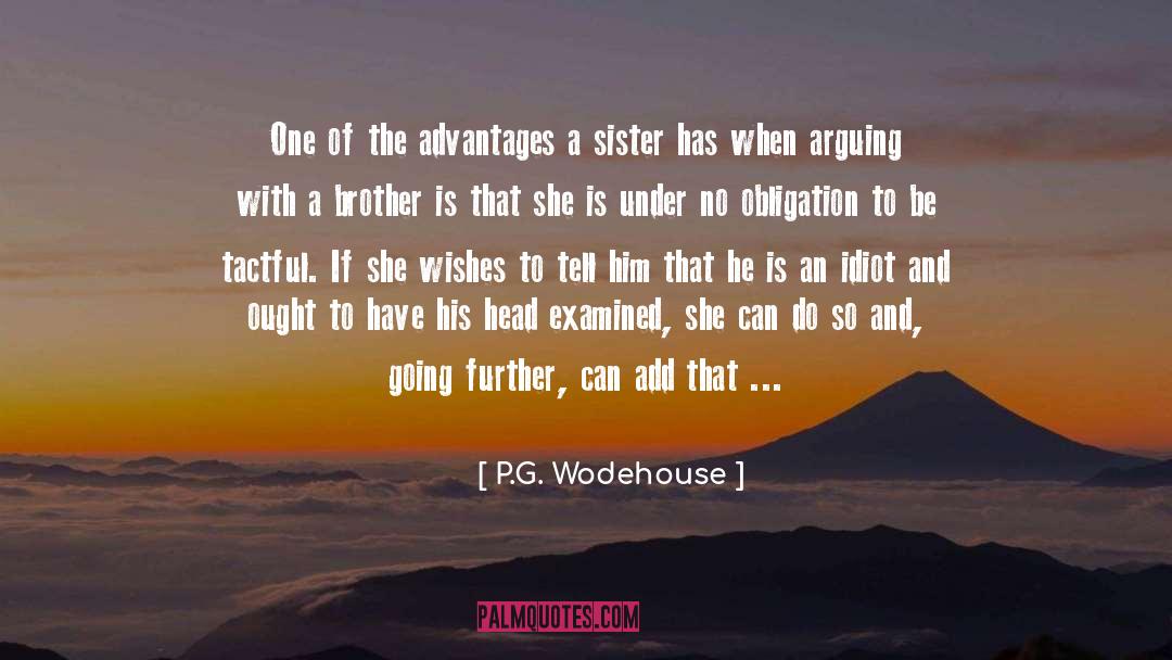 Brother Sister Relationships quotes by P.G. Wodehouse