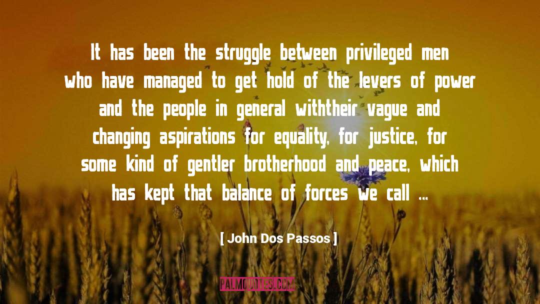 Brotherhood And Peace quotes by John Dos Passos