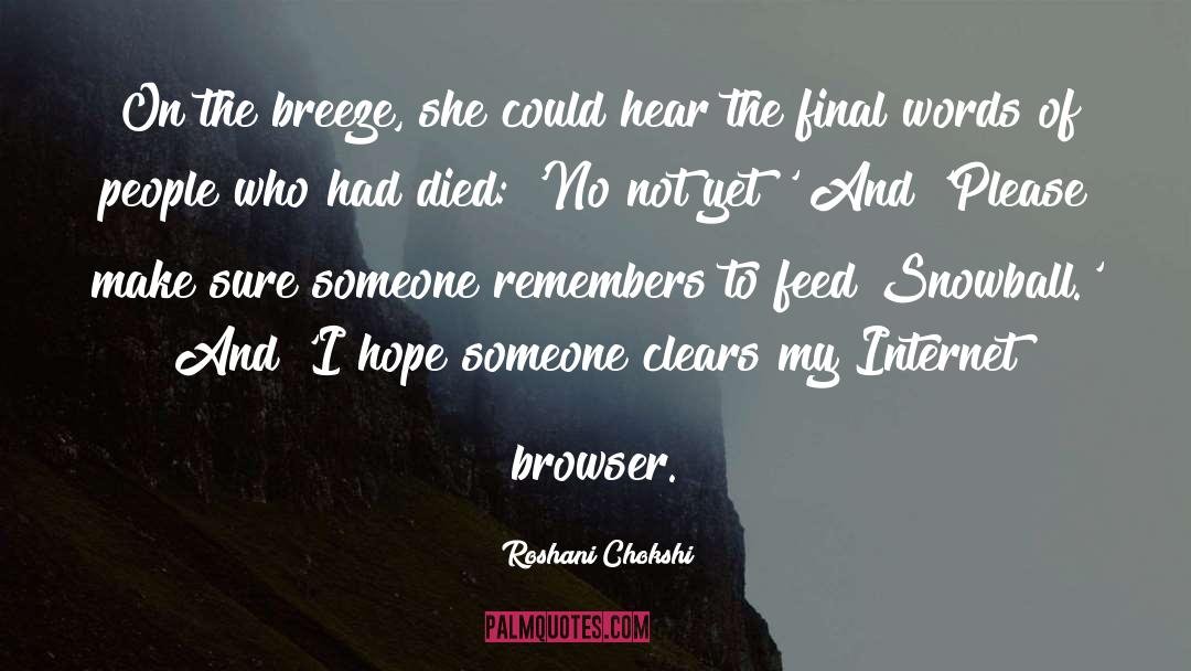 Browser quotes by Roshani Chokshi