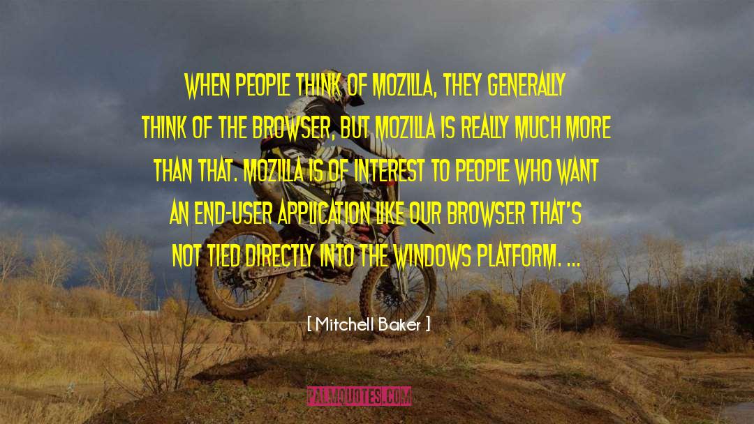 Browser quotes by Mitchell Baker