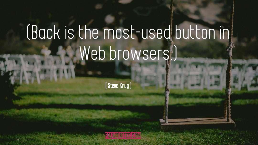 Browsers quotes by Steve Krug