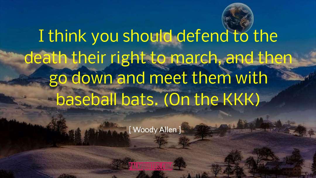 Brunsdale Baseball quotes by Woody Allen
