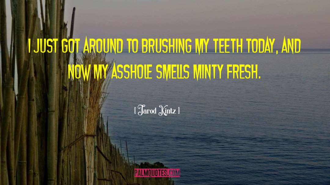 Brushing quotes by Jarod Kintz
