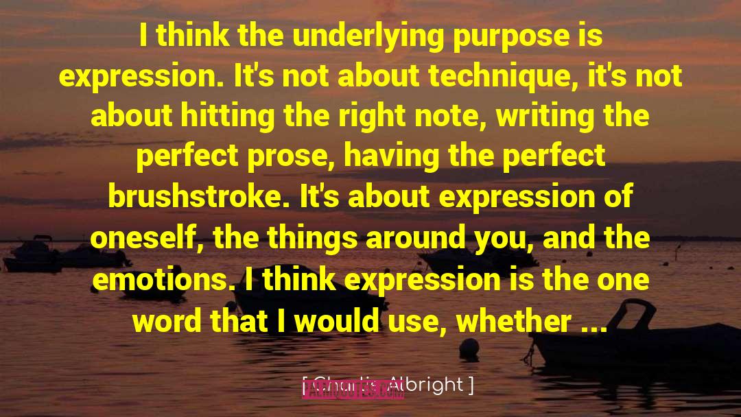 Brushstroke quotes by Charlie Albright