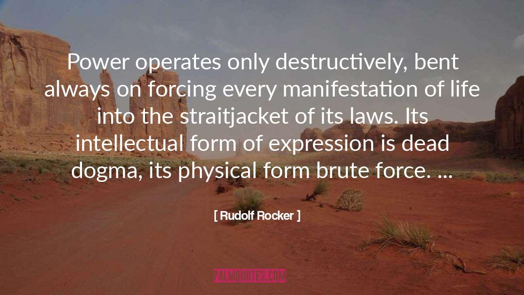 Brute Force quotes by Rudolf Rocker