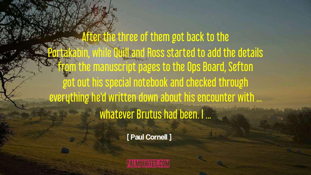 Brutus quotes by Paul Cornell