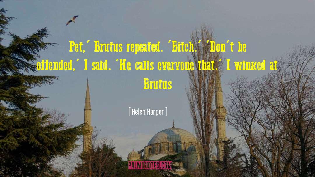 Brutus quotes by Helen Harper