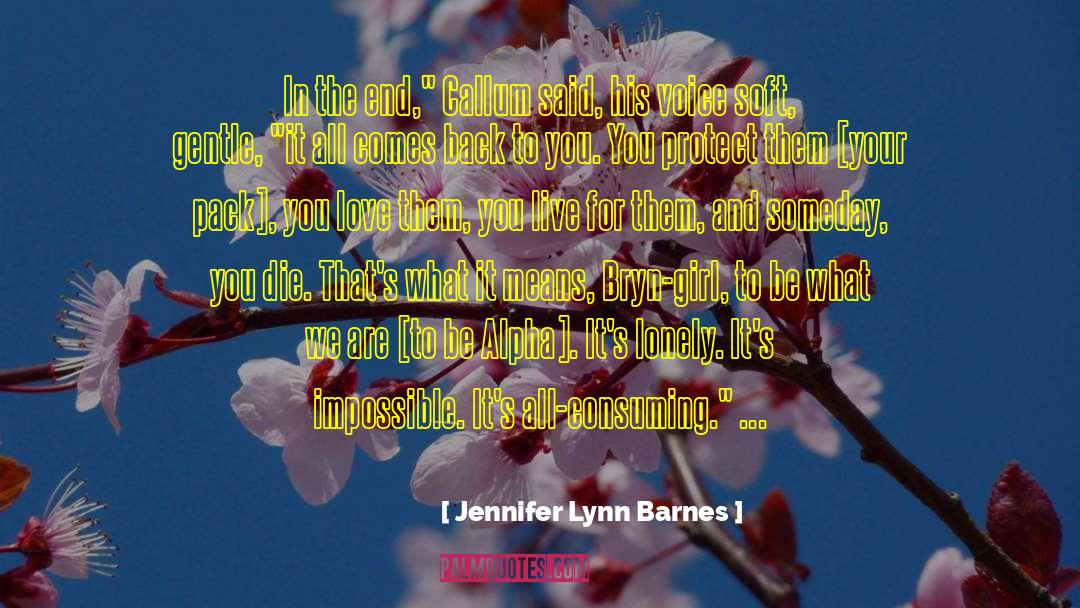 Bryn quotes by Jennifer Lynn Barnes