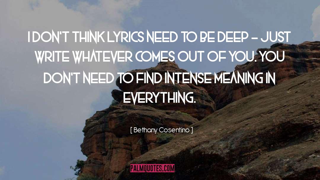 Bts Lyrics quotes by Bethany Cosentino