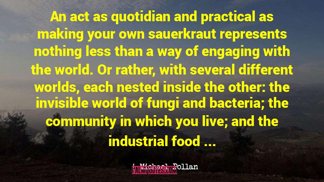 Bubbies Sauerkraut quotes by Michael Pollan